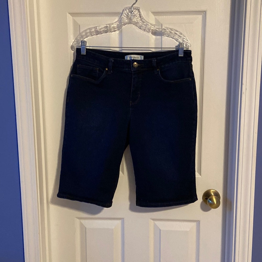 Croft & Barrow dark jean shorts, Size 12. Excellent condition